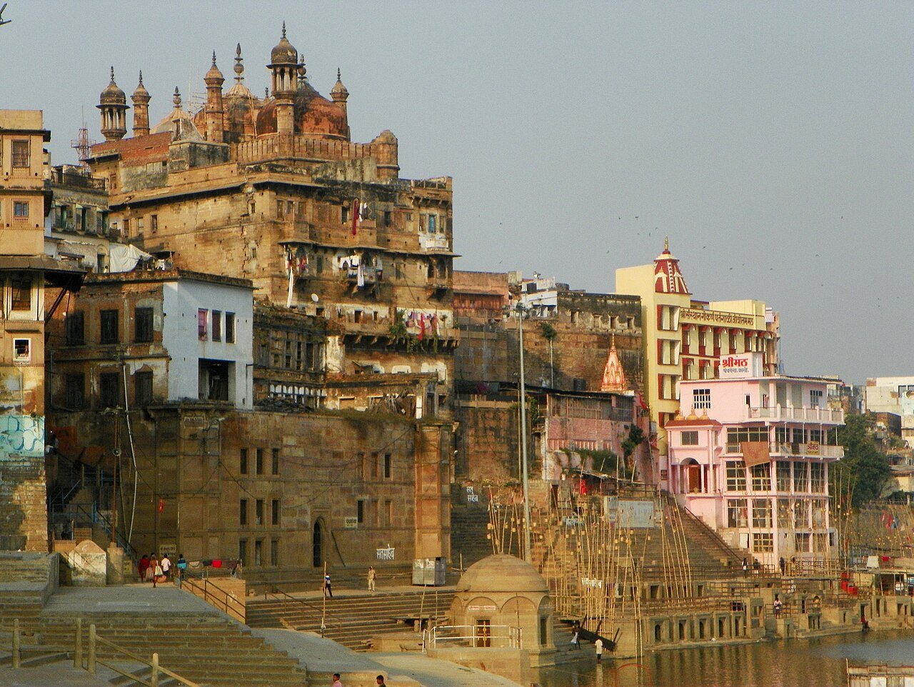 Panchganga Ghat and the nearby Alamgir Mosque, Varanasi