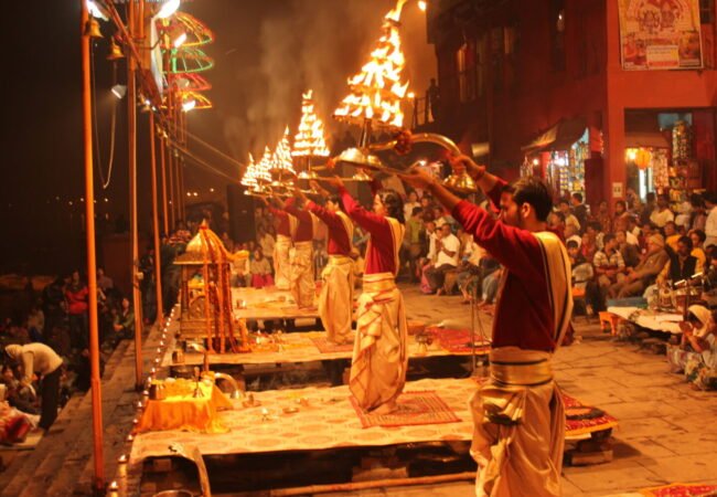 Evening Ganga Aarti in Varanasi