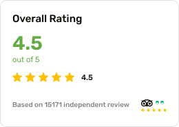 Overall rating graphic showing 4.5 out of 5 stars